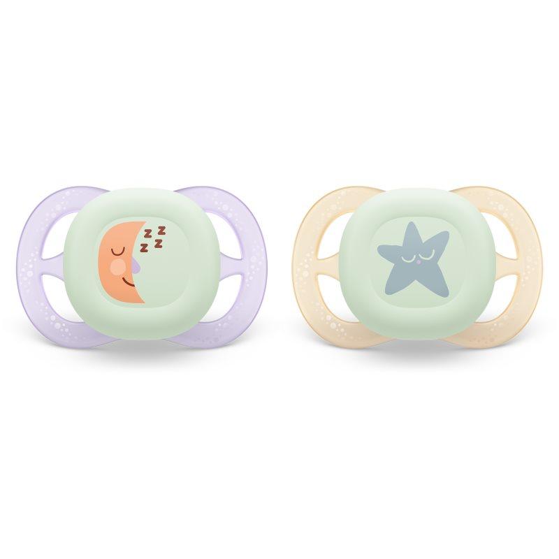 Philips Avent Ultrastart Night SCF075/07 0-2 m dudlík Girl 2 ks