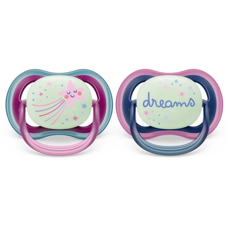 Philips Avent Ultra Air Night SCF376/14 6-18 m dudlík Girl 2 ks