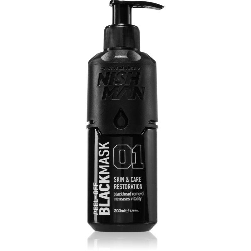 Nish Man Peel-Off Mask černá slupovací maska pro muže 200 ml