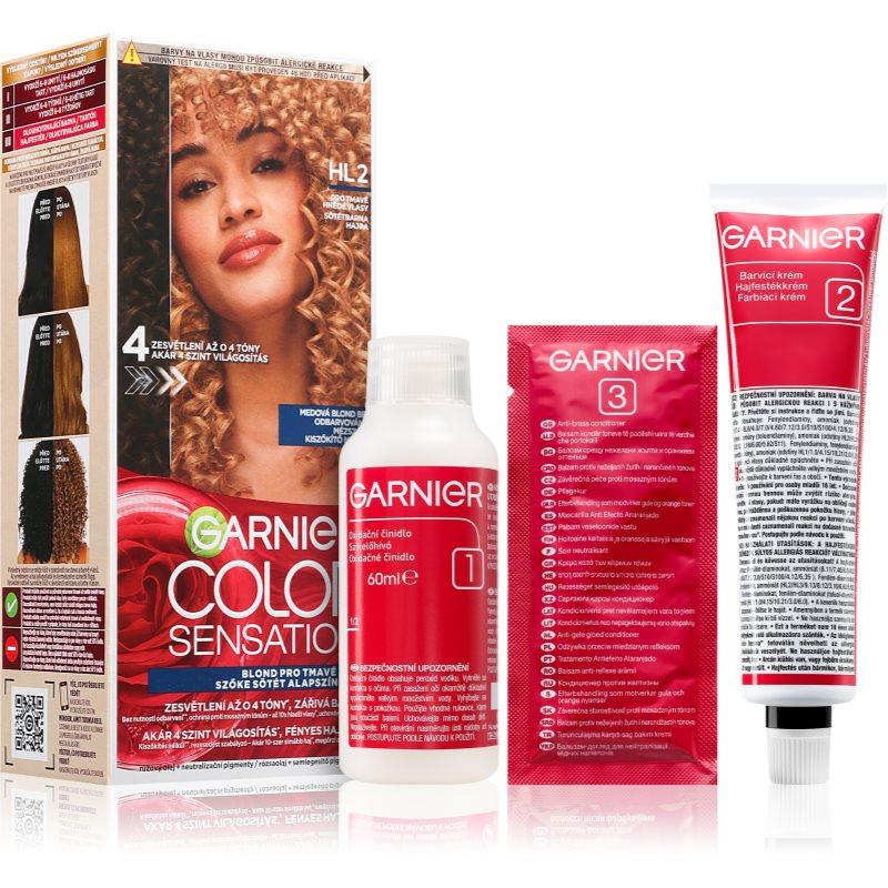Garnier Color Sensation barva na vlasy pro zesvětlení vlasů odstín HL2 Dark Brown Hair 1 ks