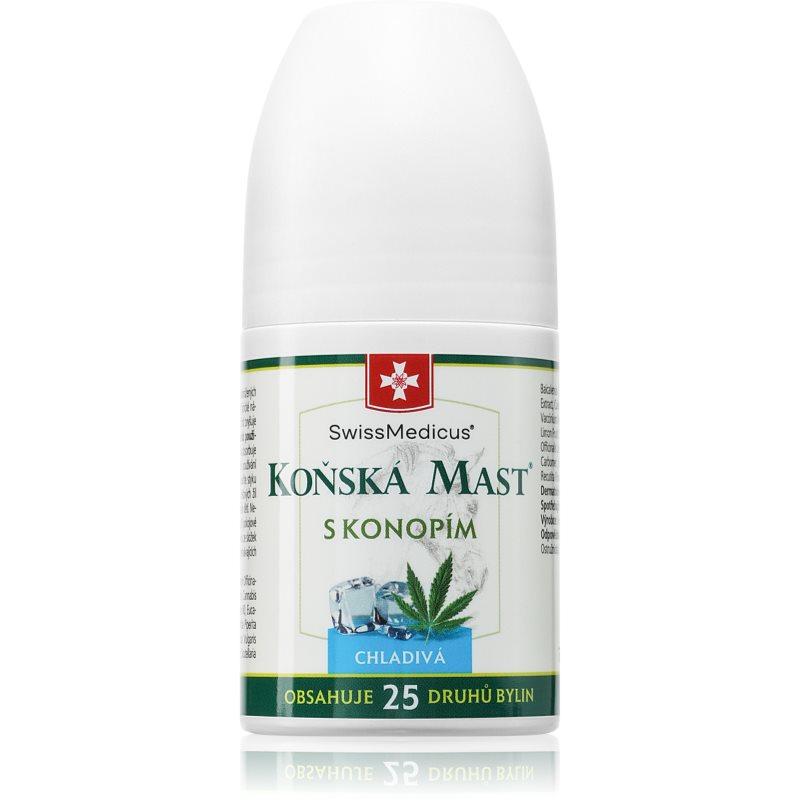 SwissMedicus Koňská mast s konopím chladivá roll-on 90 ml