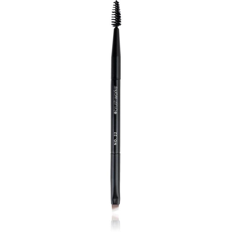 Brushworks Double Ended Brow Brush And Spoolie oboustranný štětec na obočí NO. 22 1 ks