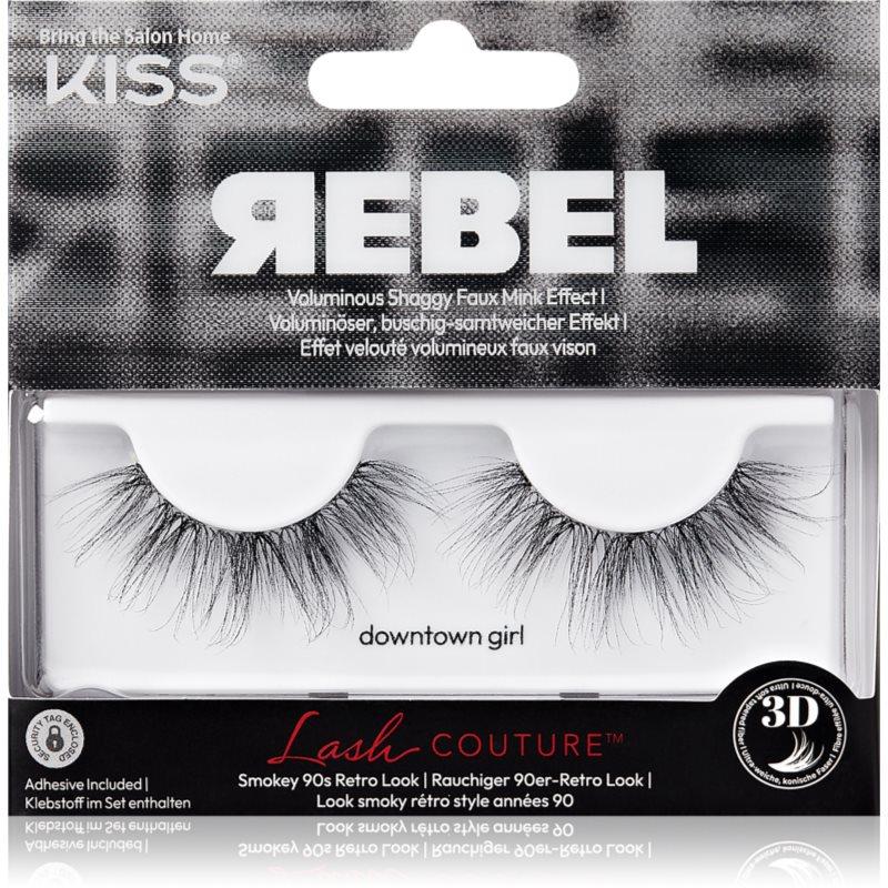 KISS Rebel umělé řasy Downtown Girl 2 ks