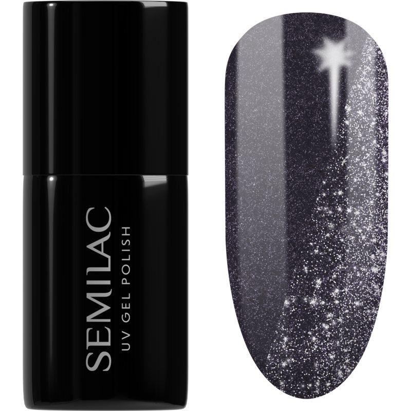 Semilac UV Hybrid Day and Night gelový lak na nehty s použitím UV/LED lampy odstín 399 Dark & Spark 7 ml