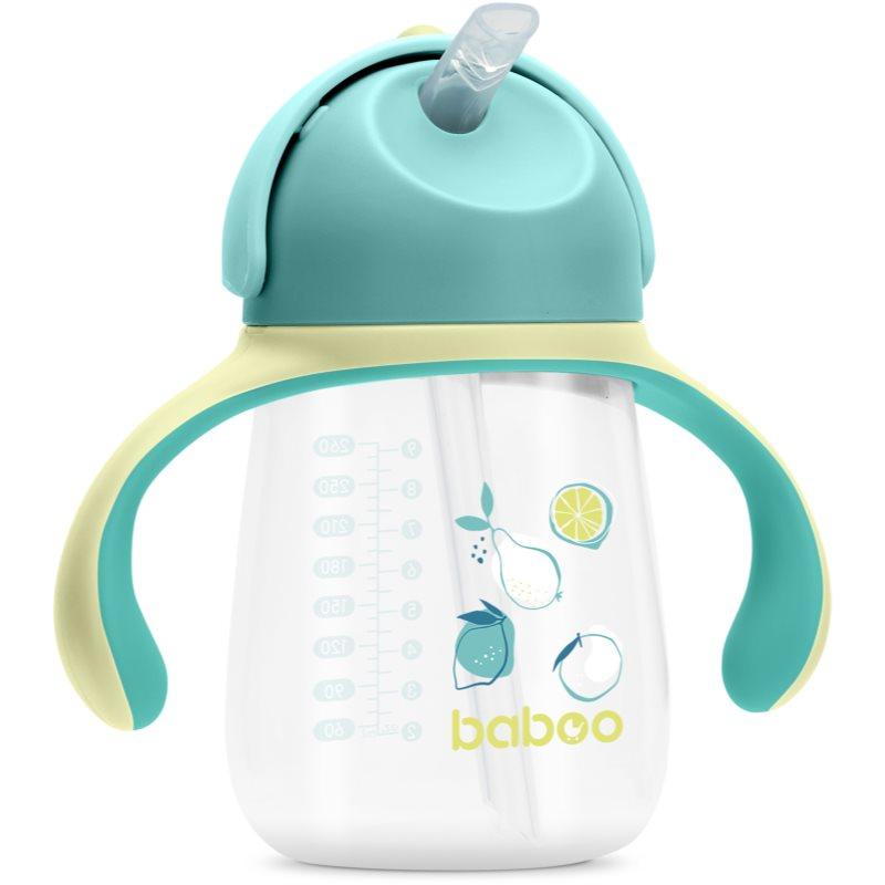 Baboo Cup with Silicone Straw hrnek s brčkem Lagoon Fiesta 9m+ 260 ml