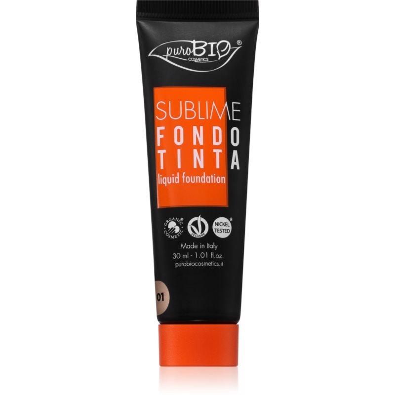 puroBIO Cosmetics Sublime tekutý make-up odstín 01 30 ml