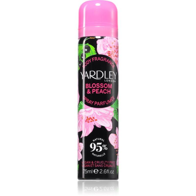 Yardley Blossom & Peach tělový sprej pro ženy 75 ml