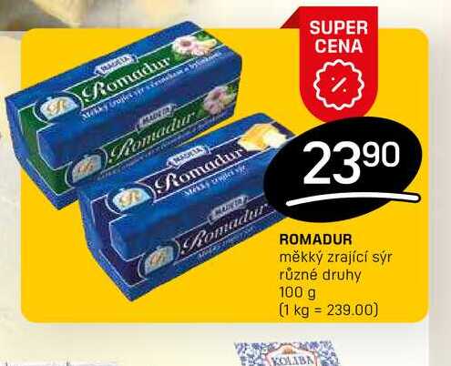 TAVENÝ SÝR MADETA různé druhy 125 g