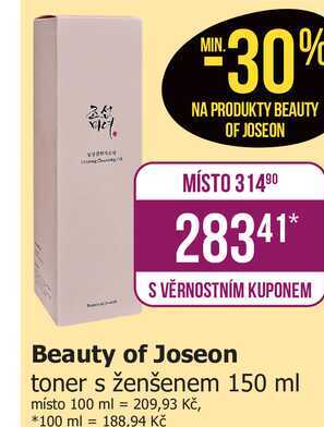 Beauty of Joseon toner s ženšenem 150 ml 