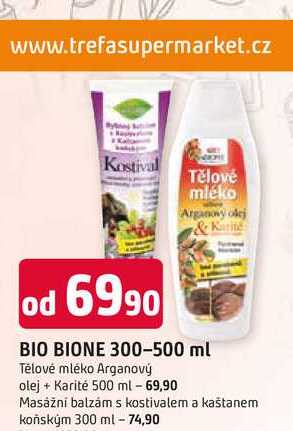 BIO BIONE Tělové mléko Arganový olej + Karité 500 ml 