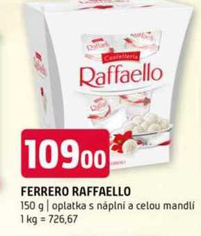 Ferrero raffaello 150 g oplatka s náplní a celou mandli 