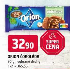 Orion čokoláda 90 g vybrané druhy