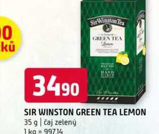 Sir Winston green Tea lemon 35 g
