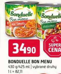 Bonduelle bon menu 430 g/425 ml vybrané druhy 