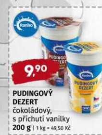 Pudingový dezert čokoládový, s příchutí vanilky 200 g 