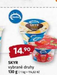 Skyr vybrané druhy 130 g