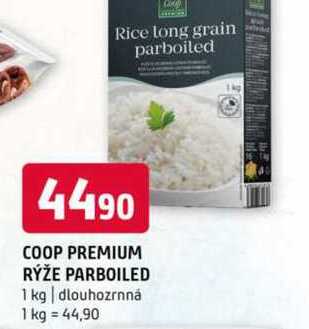Coop premium rýže parboled dlouhozrnná 1kg