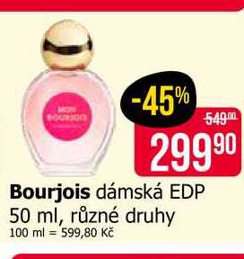 Bourjois dámská EDP 50 ml, různé druhy