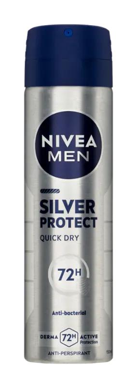 NIVEA Men Antiperspirant sprej pro muže Silver Protect, 150 ml