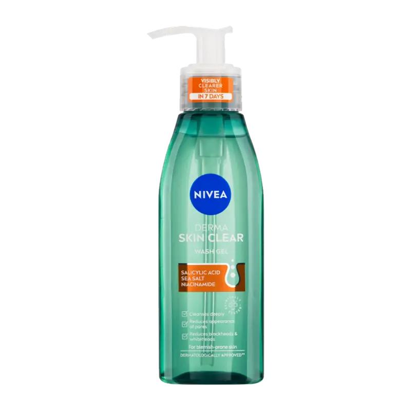 NIVEA Čisticí pleťový gel Derma Skin Clear, 150 ml