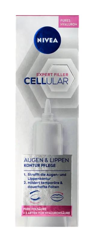 NIVEA Zpevňující oční krém Hyaluron Cellular Filler, 15 ml
