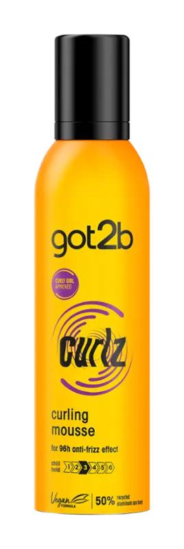 Got2b Pěnové tužidlo Curlz Curling, 250 ml