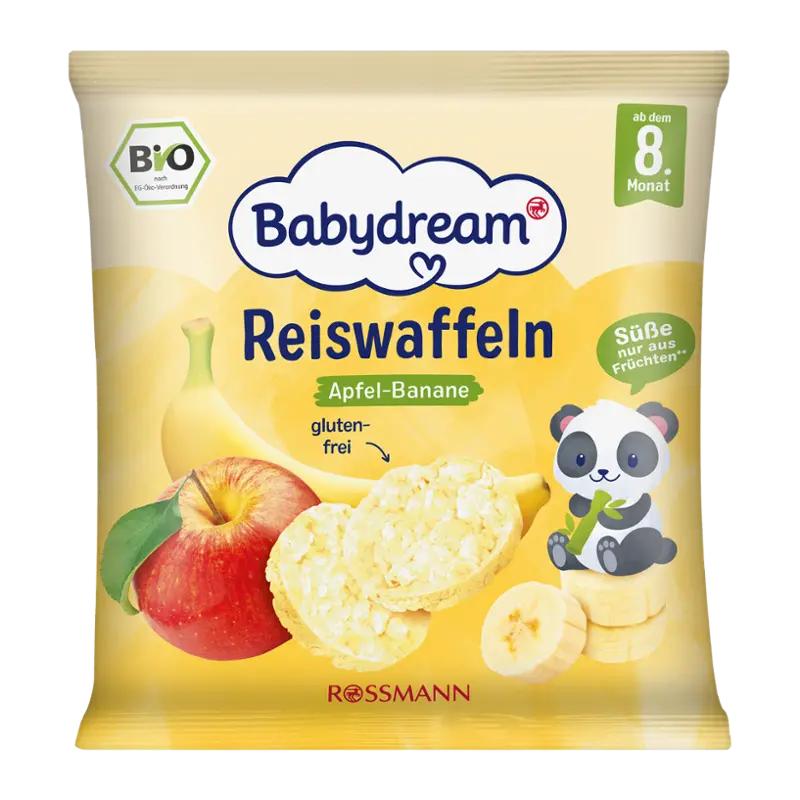 Babydream BIO banánovo-jablečné rýžové plátky, 35 g