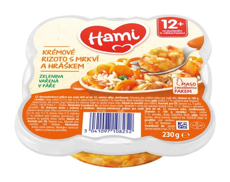Hami Krémové rizoto s mrkví a hráškem, 230 g