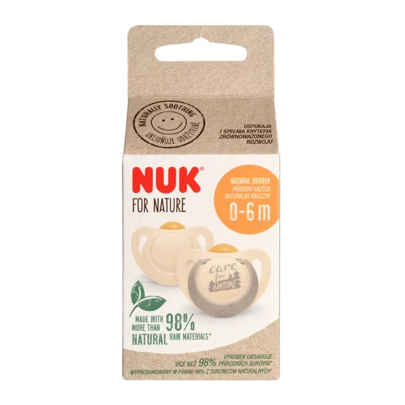 NUK Dudlík for Nature 0 - 6 měsíců, různé druhy, 2 ks