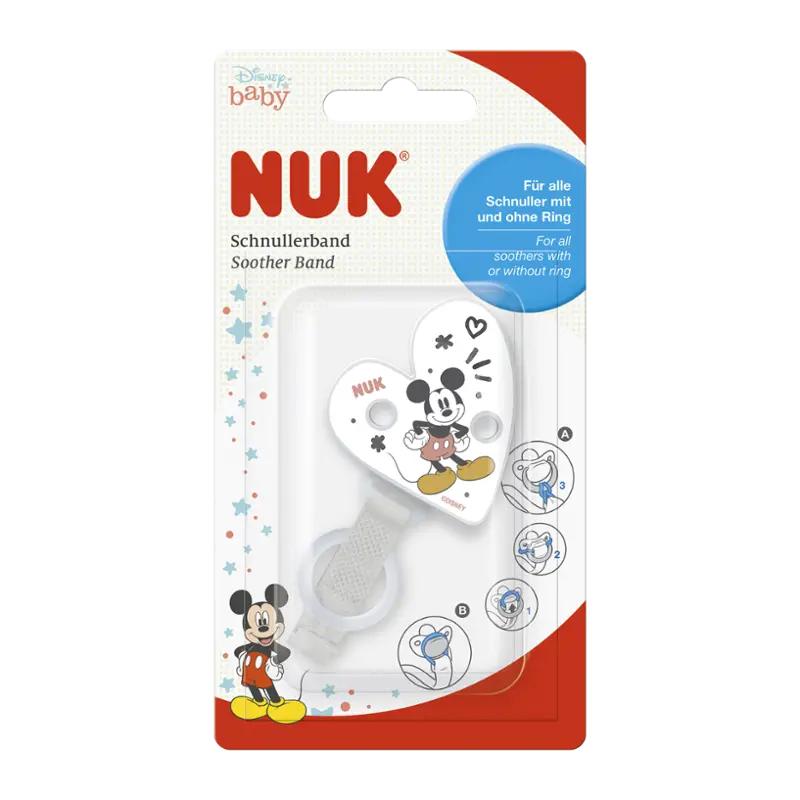 NUK Stužka na dudlík Mickey, 1 ks