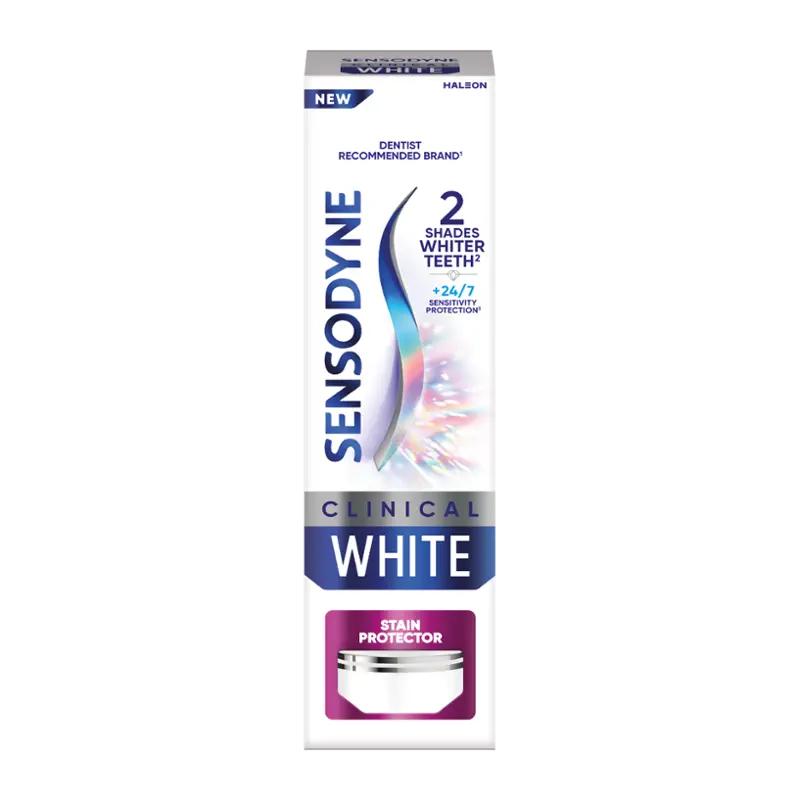 Sensodyne Zubní pasta s fluoridem Clinical White Stain Protector, 75 ml