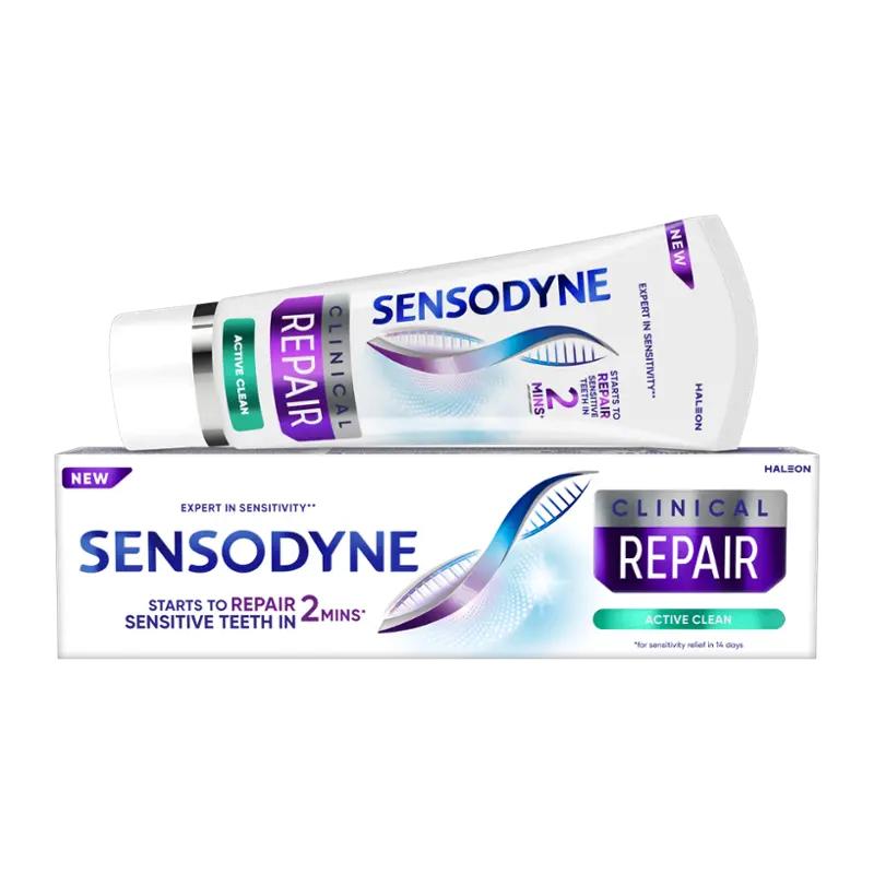 Sensodyne Zubní pasta s fluoridem Clinical Repair Active Clean, 75 ml
