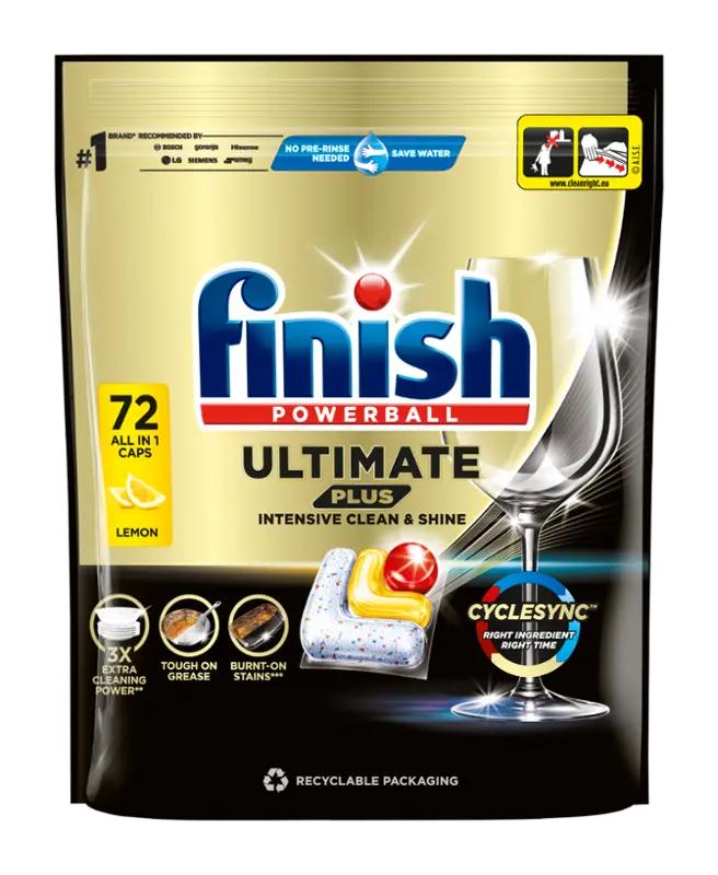 Finish Tablety do myčky Ultimate Plus All in 1 Lemon, 72 ks