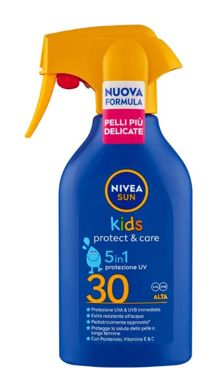 NIVEA Dětský sprej na opalování Protect & Care SPF30, 270 ml