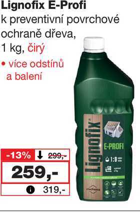 Lignofix E-Profi k preventivní povrchové ochraně dřeva, 1 kg, čirý