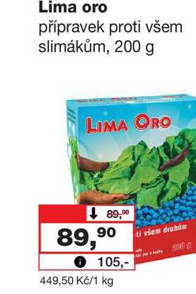 Lima oro přípravek proti všem slimákům, 200 g