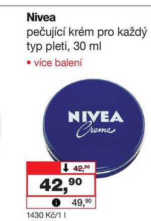 Nivea pečující krém pro každý typ pleti, 30 ml 