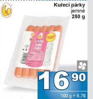 Kuřecí párky jemné 250 g