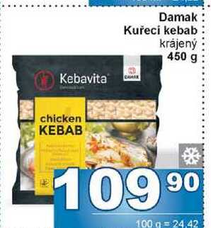 Damak Kuřecí kebab krájený 450 g