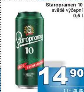 Staropramen 10 světlé výčepní 0,5l