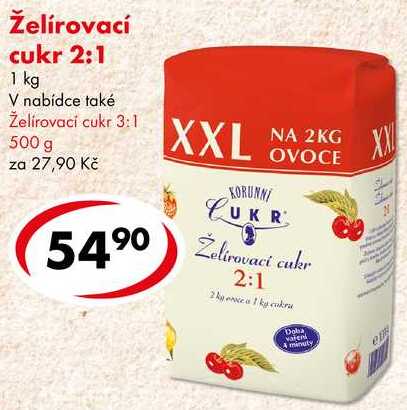 Želírovací cukr 2:1, 1 kg 