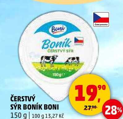 ČERSTVÝ SÝR BONÍK BONI, 150 g  