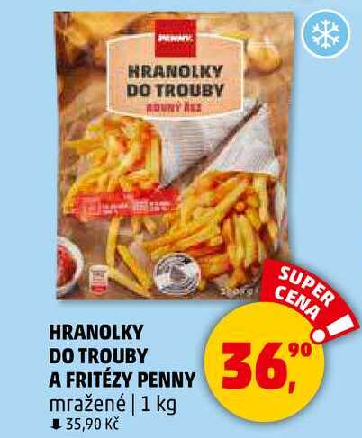 HRANOLKY DO TROUBY A FRITÉZY PENNY mražené, 1 kg 