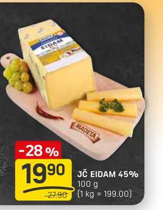 JČ EIDAM 45% 100g
