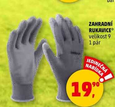 ZAHRADNÍ RUKAVICE velikost 9, 1 pár