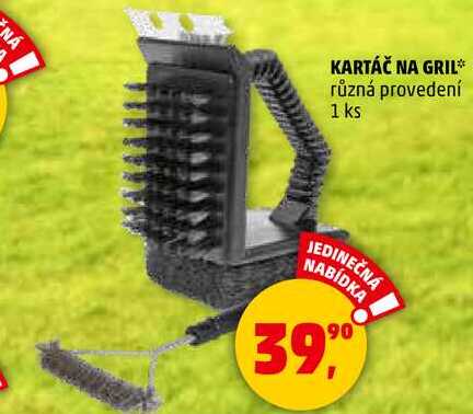 KARTÁČ NA GRIL, různá provedení, 1 ks 