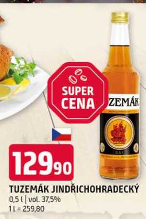 Tuzemák, jindřichradecký 37,5% 0.5l
