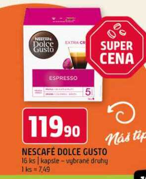 Nescafé dolce gusto 16ks vybrané druhy 