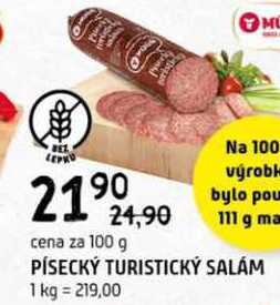 Písecký Turistický salám 100 g