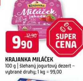 Krajanka Miláček 100 g šlehaný jogurtový dezert vybrané druhy